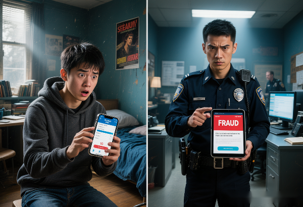配图4：男孩和警察